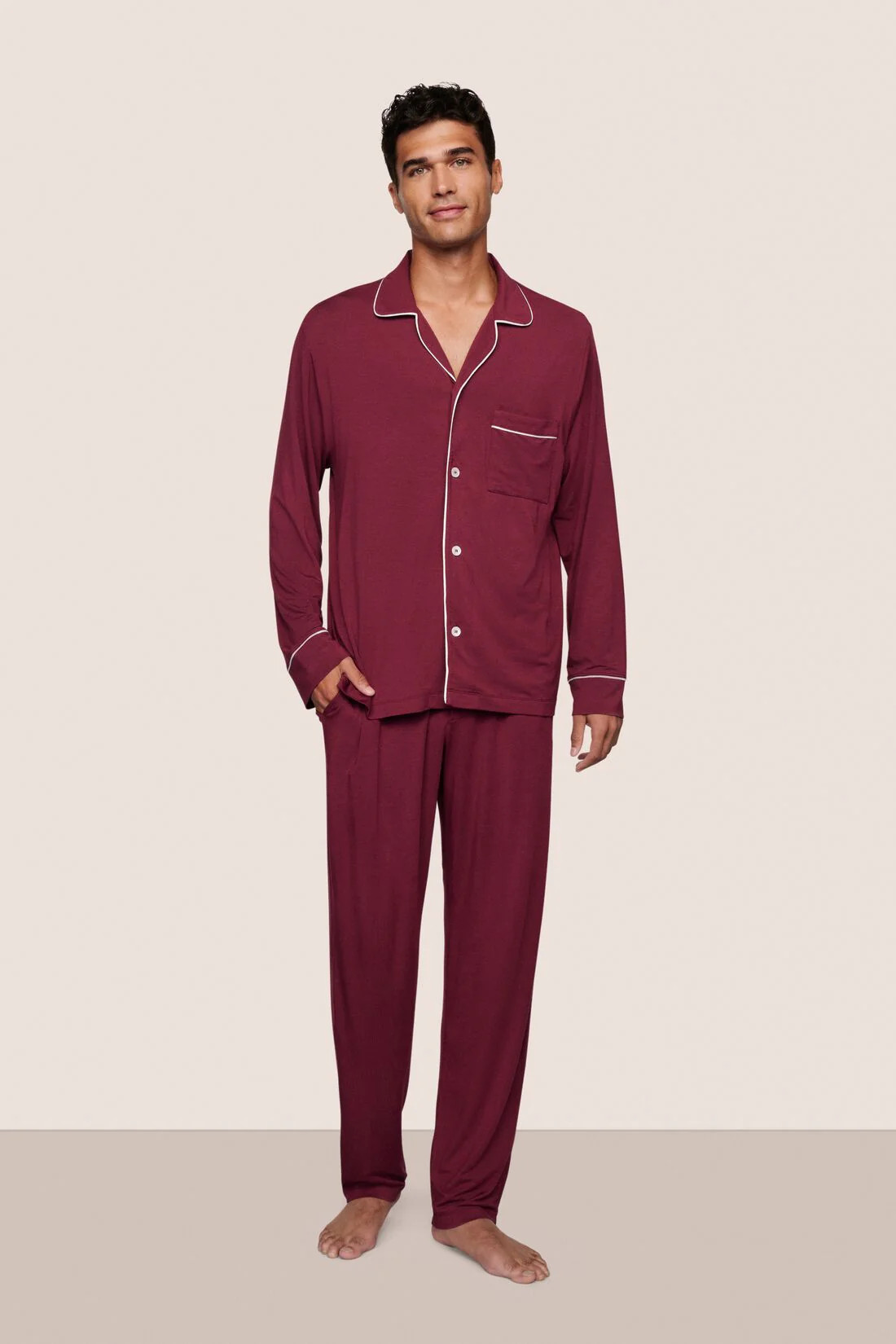 William TENCEL™ Modal Long PJ Set | Eberjey