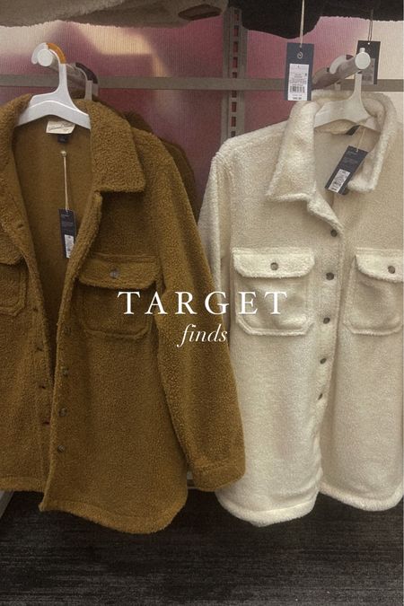 Target finds 
Sherpa jacket
Teddy coat


#LTKunder100 #LTKSeasonal #LTKunder50