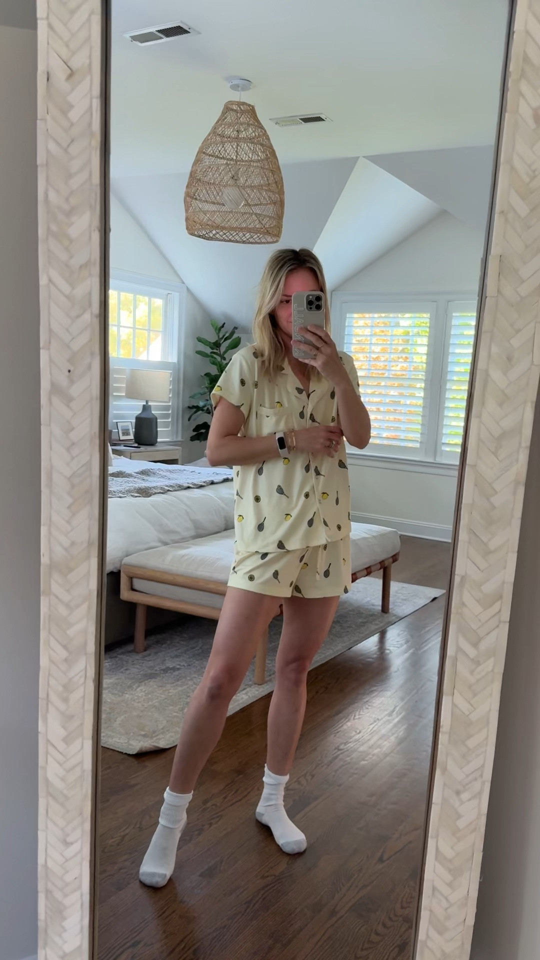 New lemon tennis pjs under $100 - wearing smalls/tts  🎾 🍋 

@splendidla #sponsored