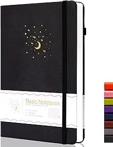 CAGIE Lined Journal Notebook for Work, 196 Pages, Medium 5.7" x 8.3", Hardcover Notebook Journal ... | Amazon (US)