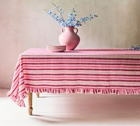 Billie Striped Tablecloth | GreenRow