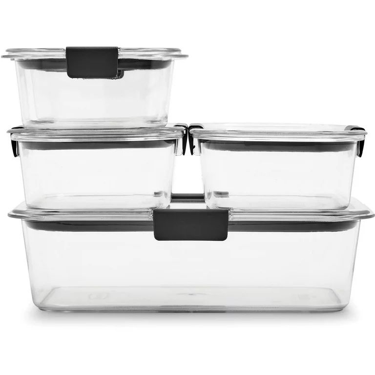 Rubbermaid Brilliance Food Storage Containers, 10 Piece Set, Leak-Proof, BPA Free, Clear Tritan P... | Walmart (US)