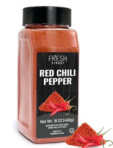 Fresh Finest Chili Pepper with Rich Flavor – Finely Ground Hot Chili Powder for a Wide Range of Dishes - Bulk with Airtight Packaging – 16oz (450g) | Amazon (US)