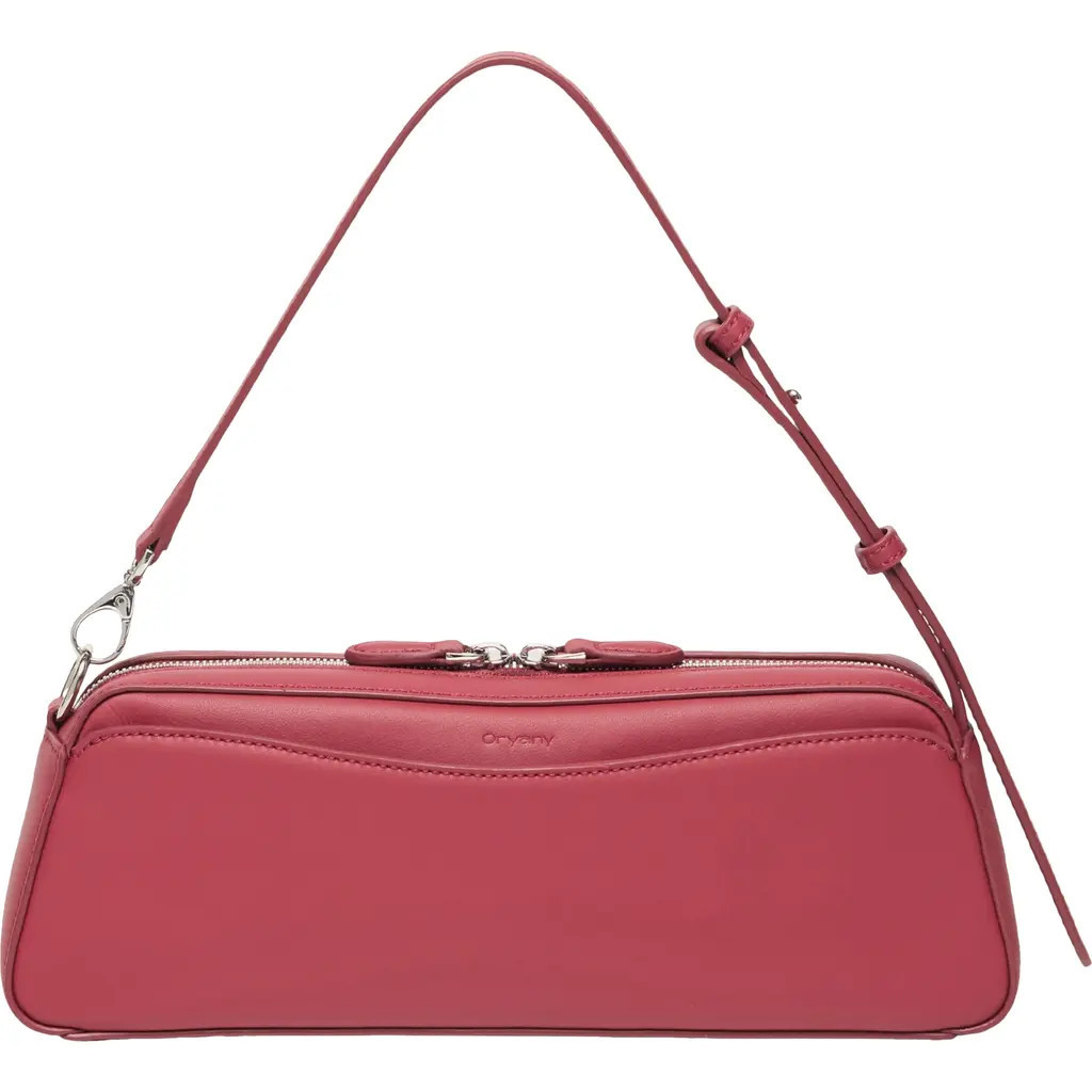 Oryany Mini Canna Leather Shoulder Bag in Sun Red at Nordstrom | Nordstrom