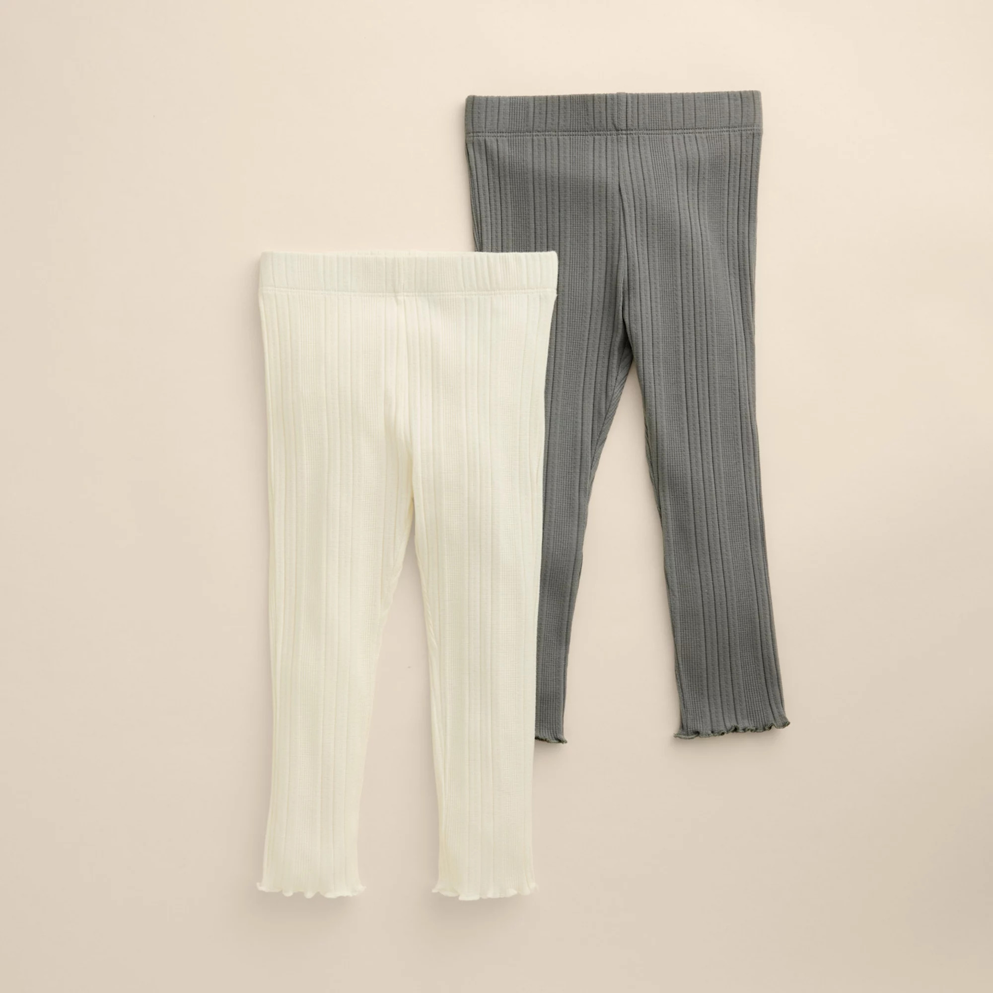Baby & Toddler Girl Little Co. by Lauren Conrad 2-pk. Lettuce Edge Legging Set | Kohl's