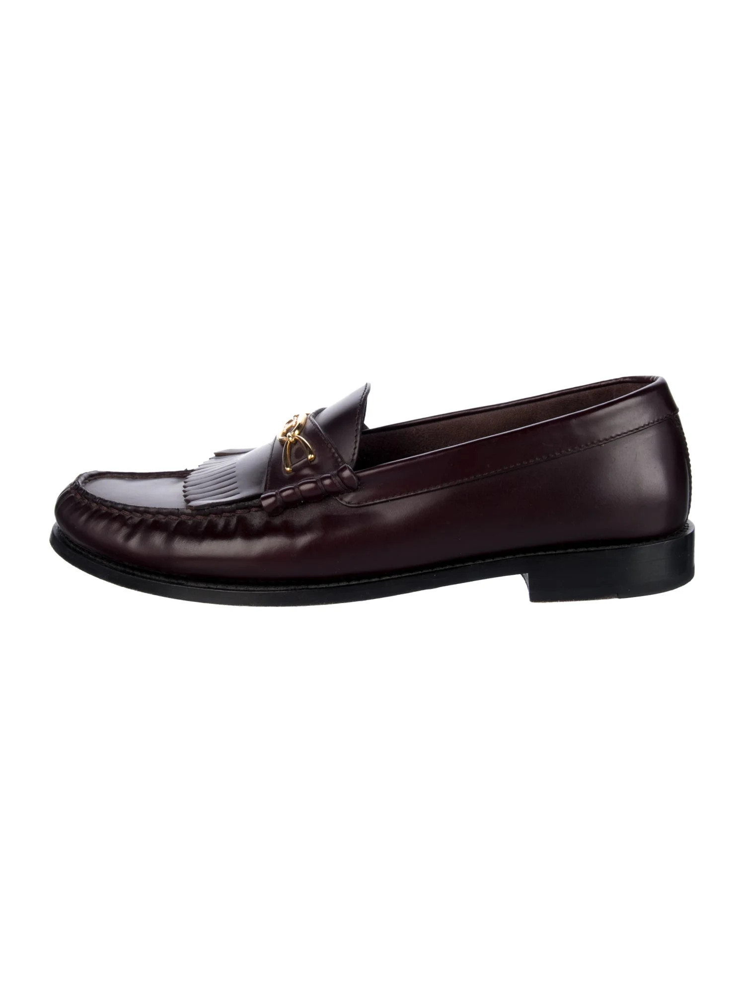 Celine Triomphe Leather Loafers | The RealReal