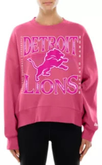 New Era Women's Detroit Lions Pink Tech Crew Pullover Sweatshirt | DICK'S Sporting Goods
