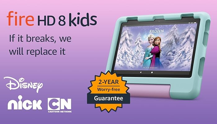 Amazon Fire HD 8 Kids tablet, ages 3-7. Top-selling 8" kids tablet on Amazon. Set time limits, ag... | Amazon (US)