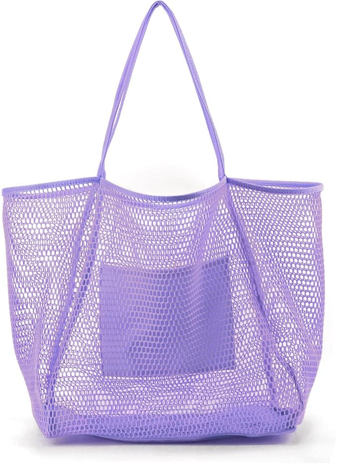Mesh Beach Tote Womens Shoulder Handbag | Amazon (US)