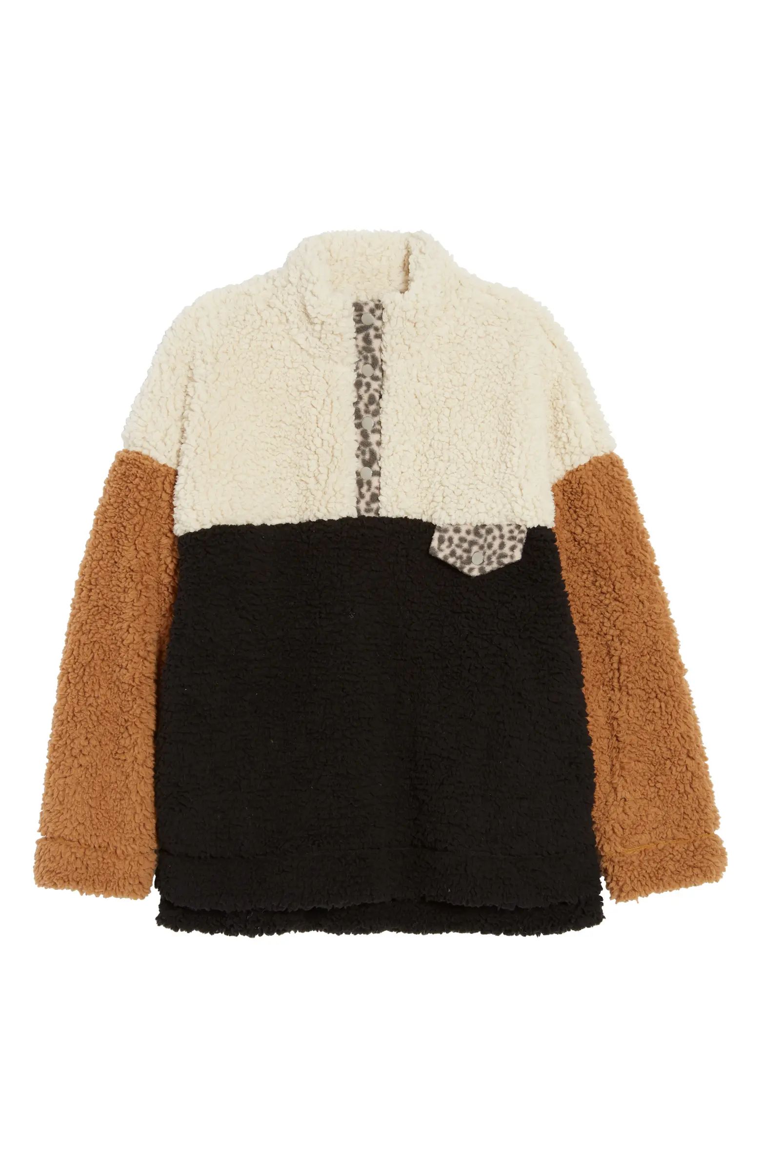 Wubby Colorblock Fleece Pullover | Nordstrom