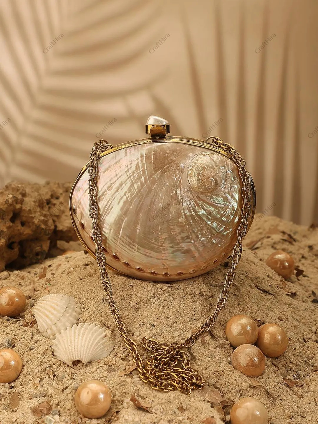 Real Abalone Iridescent Seashell Purse | Natural Mini Golden Shell Handbag | Sea Shell Minaudiere... | Etsy (US)