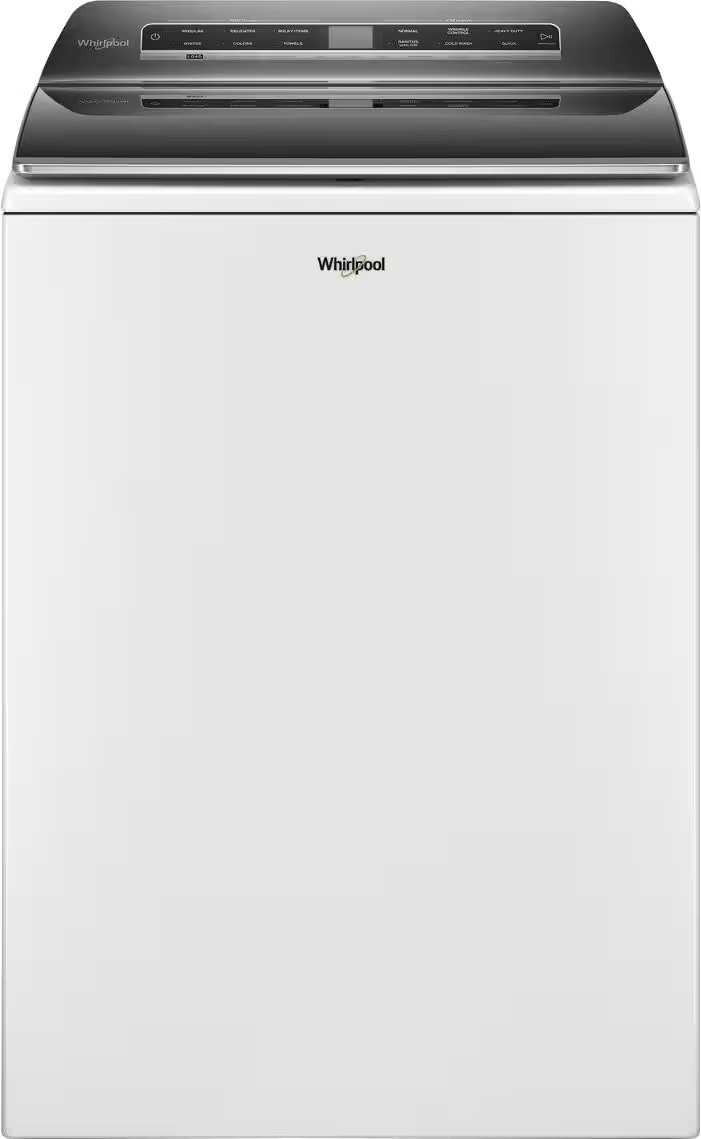 Whirlpool 5.2-5.3 Cu. Ft. Smart Top Load Washer with 2 in 1 Removable Agitator White WTW8127LW - ... | Best Buy U.S.