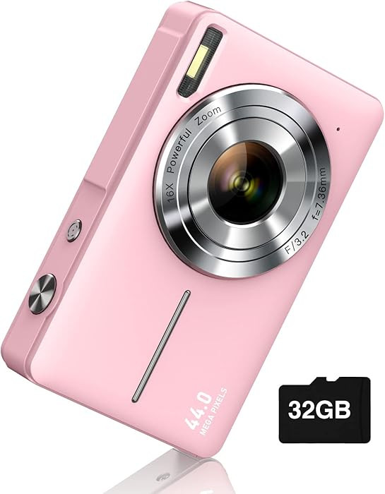 Digital Camera, FHD 1080P Digital Point and Shoot Camera with 16X Zoom Anti Shake, Compact Small ... | Amazon (US)