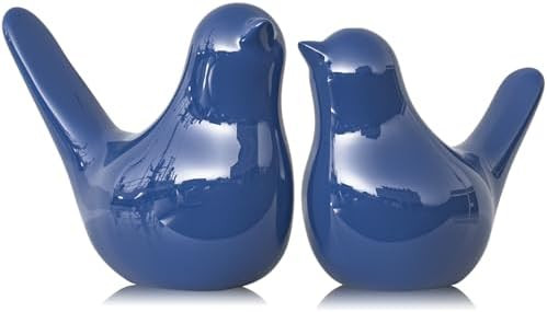 XMGZQ Small Ceramic Bird Statue and Sculpture for Home Decor Accents,Modern Animal Ornaments for ... | Amazon (US)