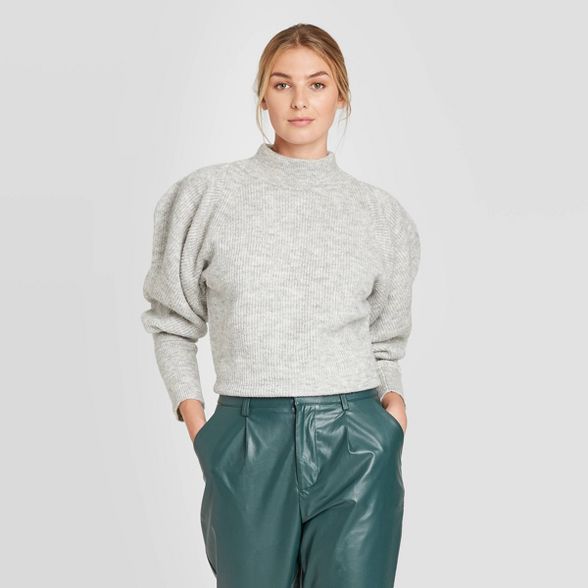 Women's Mock Turtleneck Pullover Sweater - Prologue™ | Target