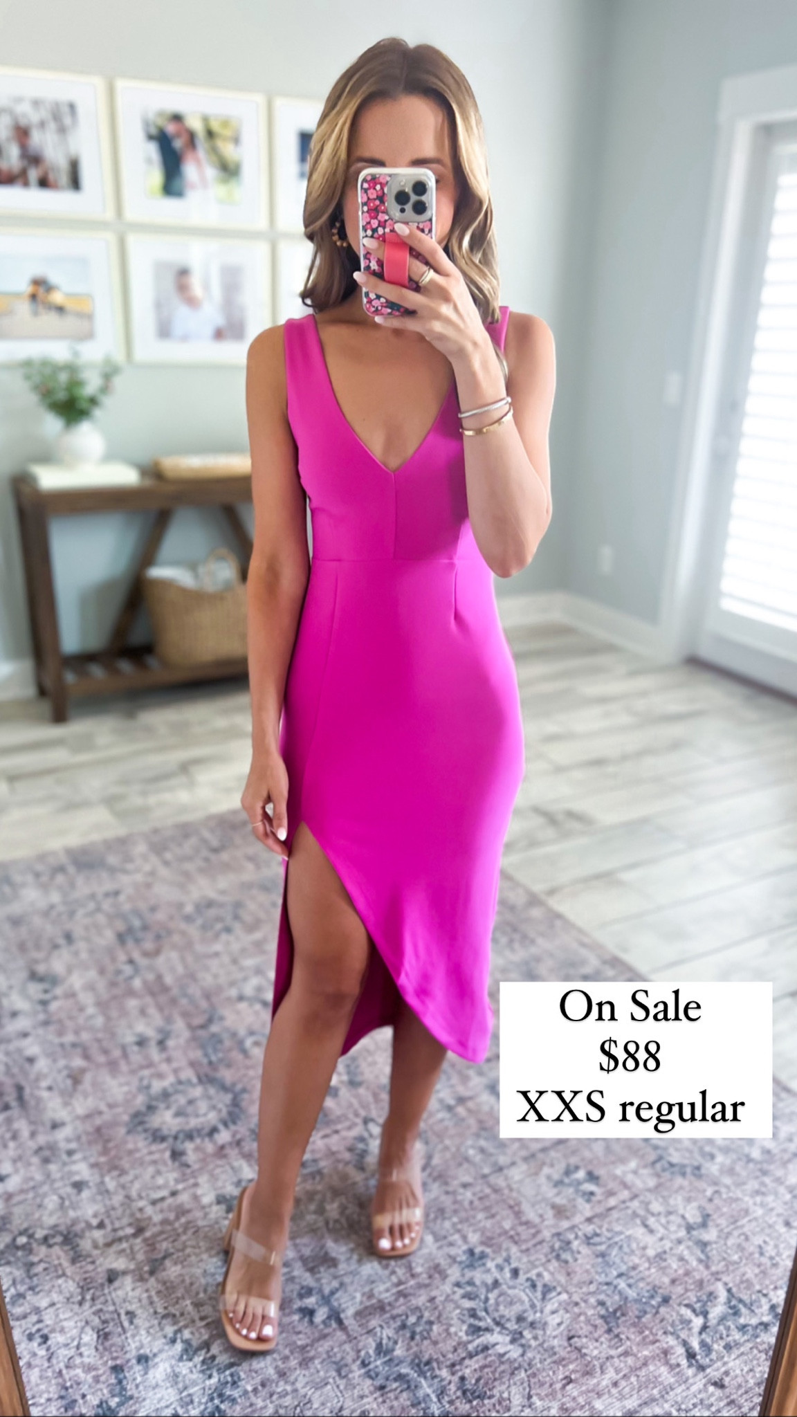 formal royal blue midi dress Royal Blue Spaghetti Strap Side Slit Twist Front Bodycon Midi Dress