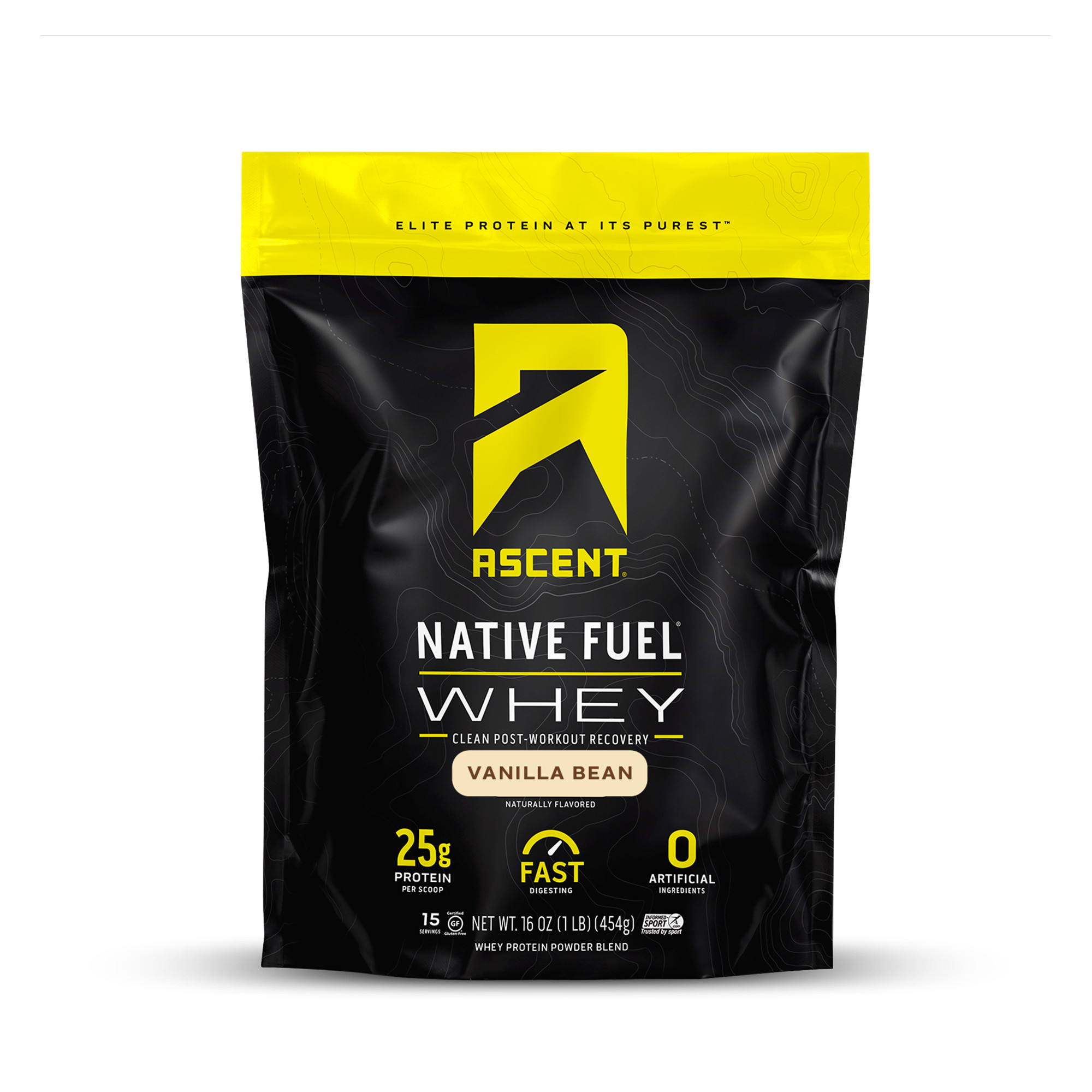 Ascent Native Fuel Whey Protein Powder, Vanilla Bean, 1 lb - Walmart.com | Walmart (US)
