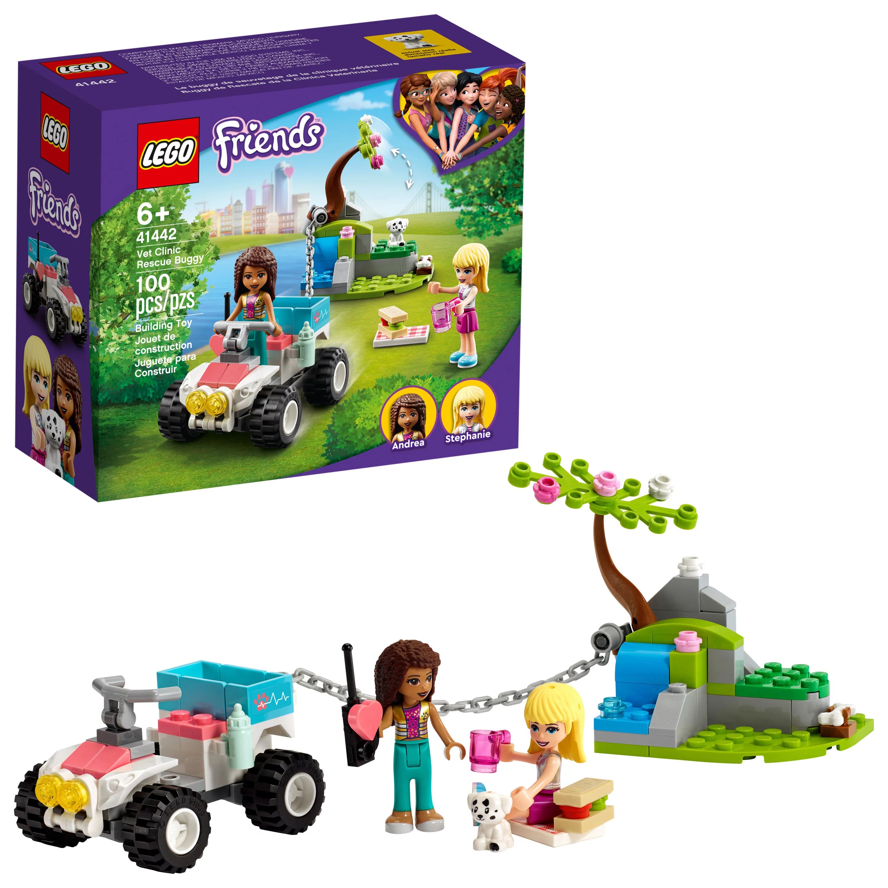 LEGO Friends Vet Clinic Rescue Buggy 41442 Building Toy Includes 2 Mini-Dolls (100 Pieces) - Walm... | Walmart (US)