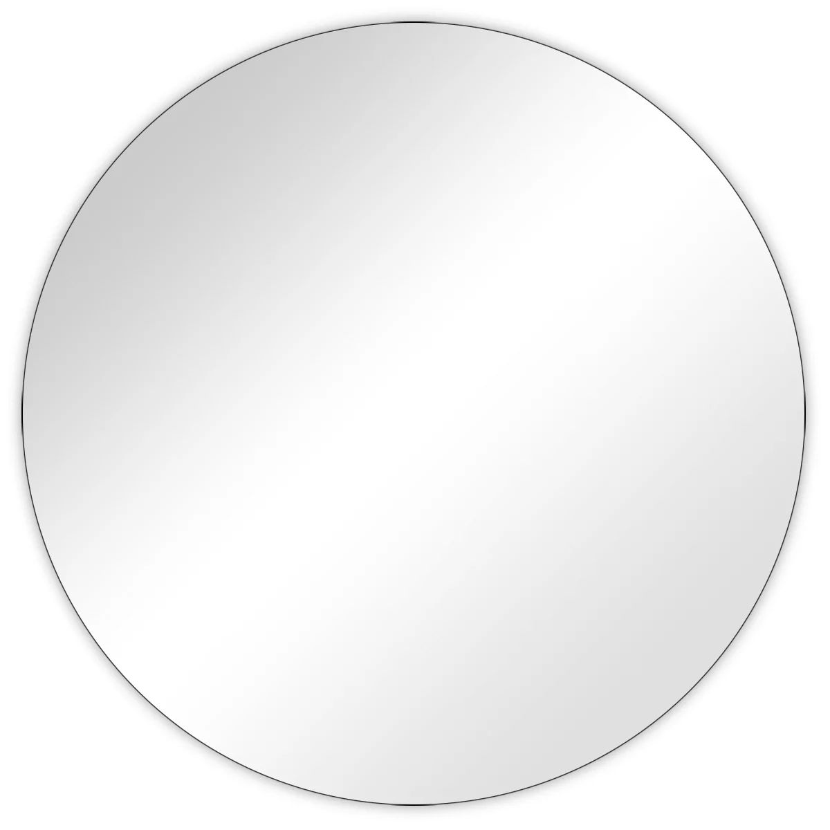 Round Mirrors Wall Mirror, Bathroom Mirror, Round White Mirror, 16 Inch Frameless Acrylic Mirror | Walmart (US)
