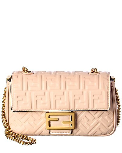 Baguette Midi FF Leather Shoulder Bag | Gilt & Gilt City