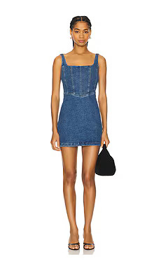 Show Me Your Mumu Corset Mini Dress in Blue Indigo from Revolve.com | Revolve Clothing (Global)