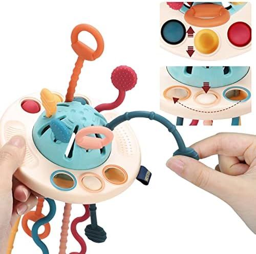 PRAGYM Baby Toys 6 to 12 Months, Montessori Toys for 1 Year Old, Pull String Sensory Toys for Tod... | Amazon (US)