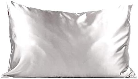 Kitsch 100% Satin Pillowcase, Softer Than Silk, Vegan Silk Pillowcase Cover, Standard (Silver) | Amazon (US)