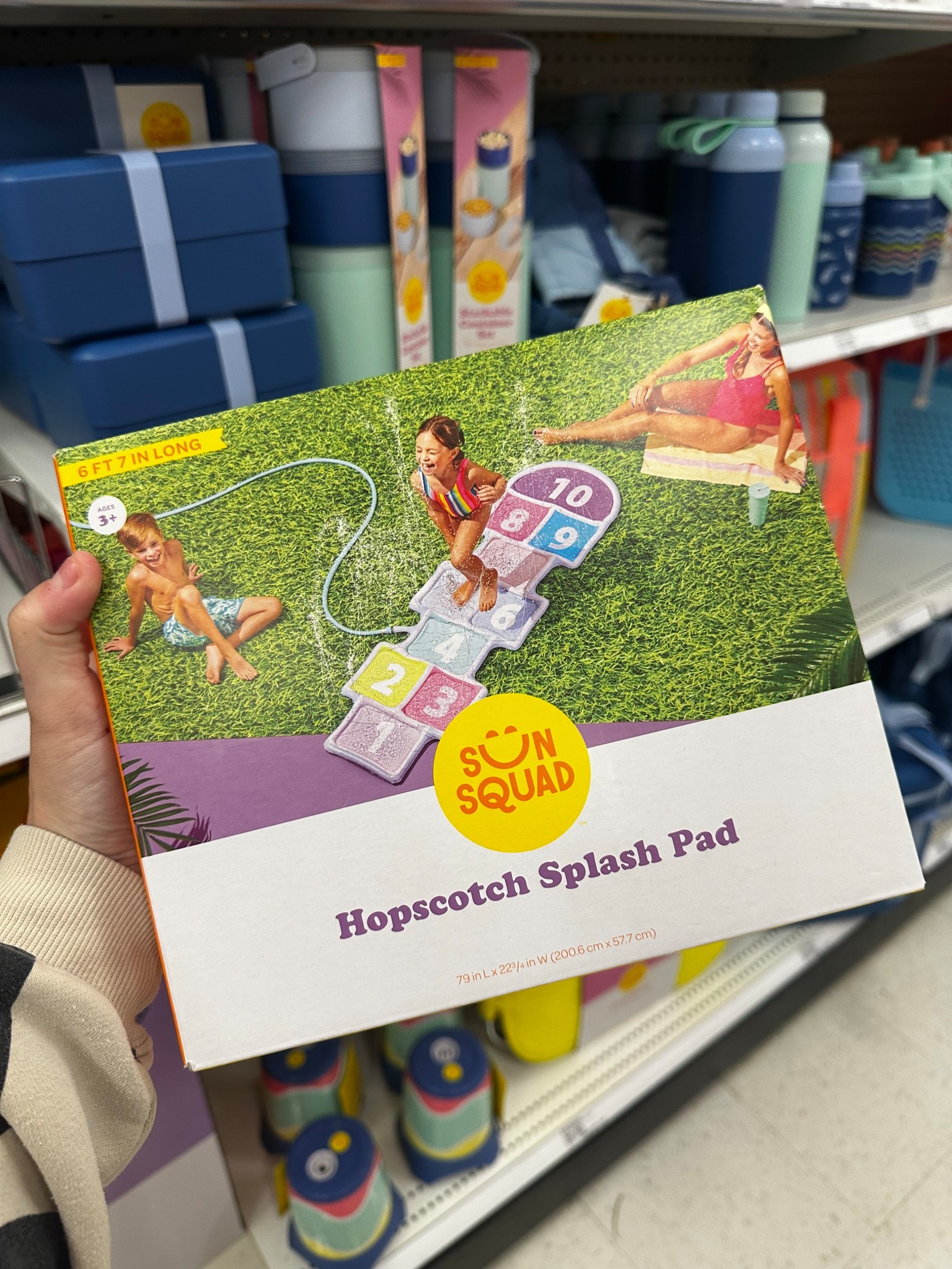 Sun squad hopscotch splash pad! 

#LTKFamily #LTKHome #LTKSeasonal