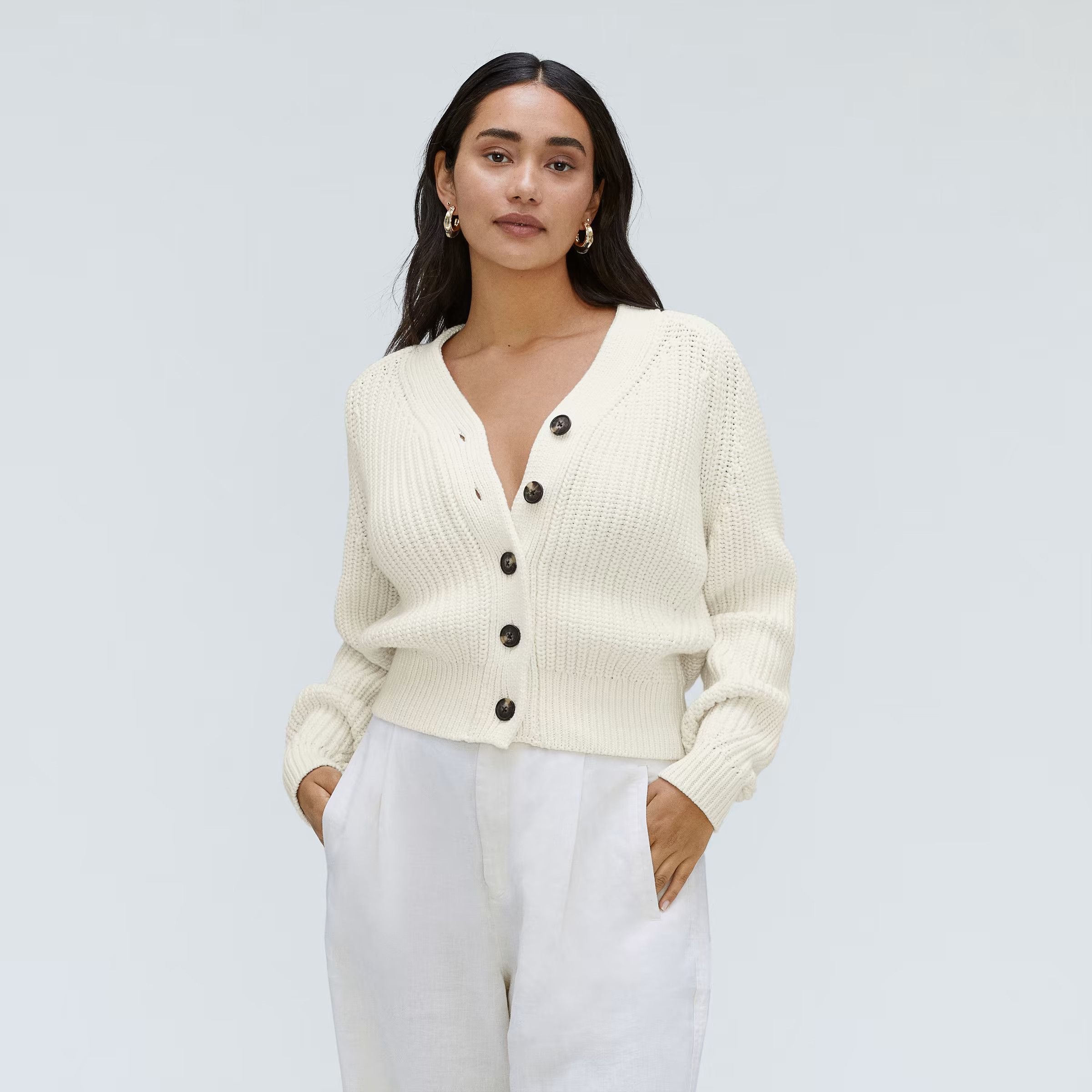 The Texture Cotton Cardigan | Everlane