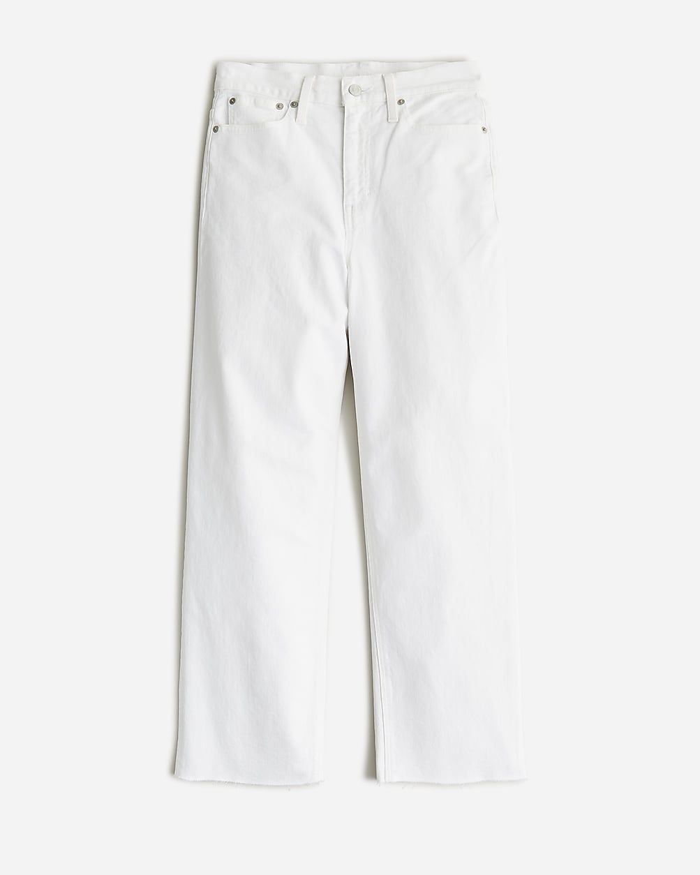 Petite slim wide-leg jean in white wash | J.Crew US