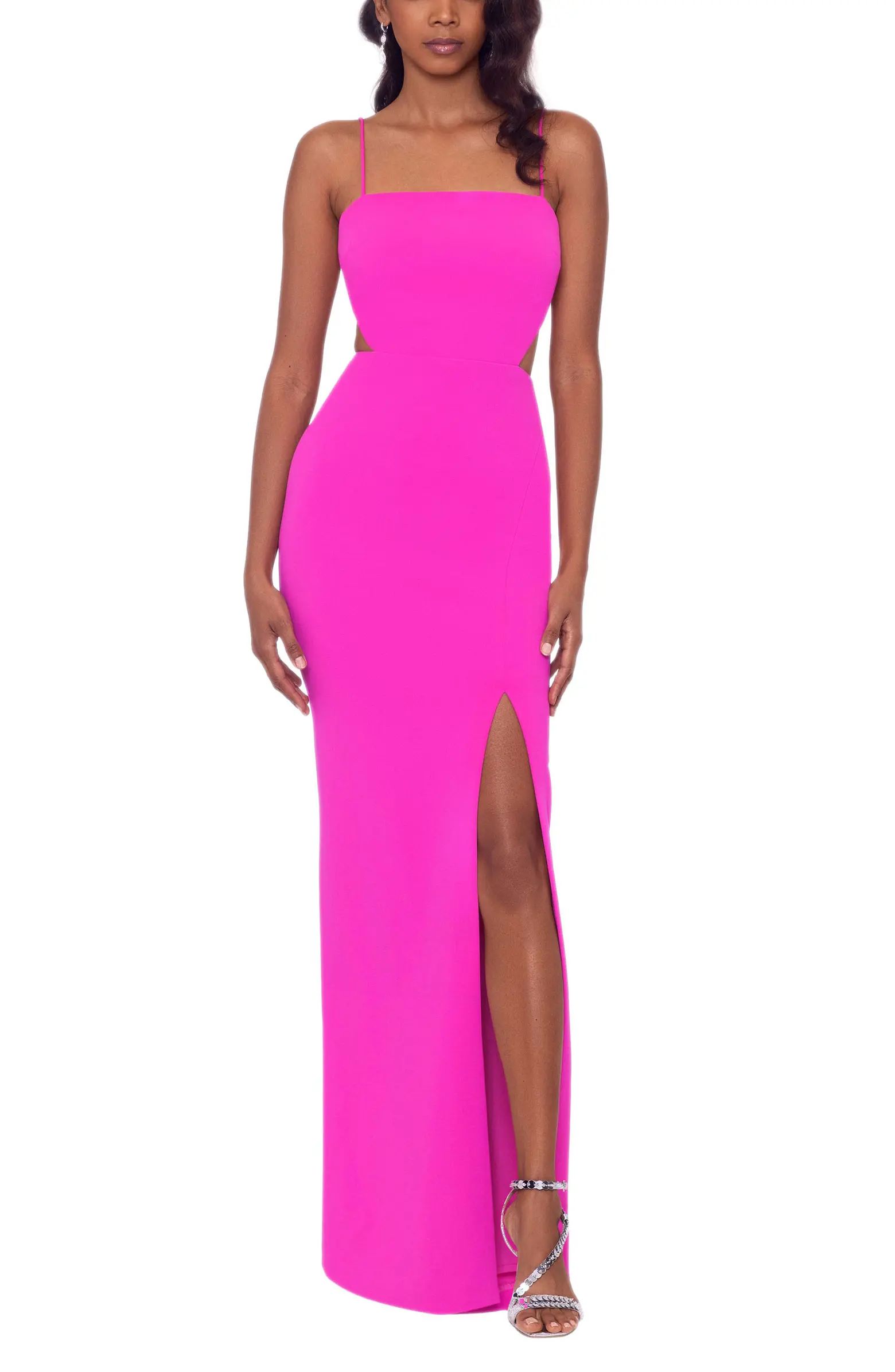 Cutout Slit Gown | Nordstrom