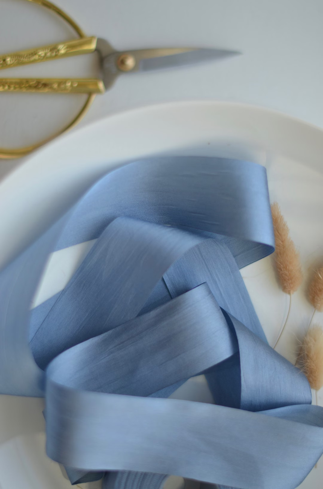 Dusty French Blue Wedgwood Silk 1.25 Ribbon - Etsy | Etsy (US)