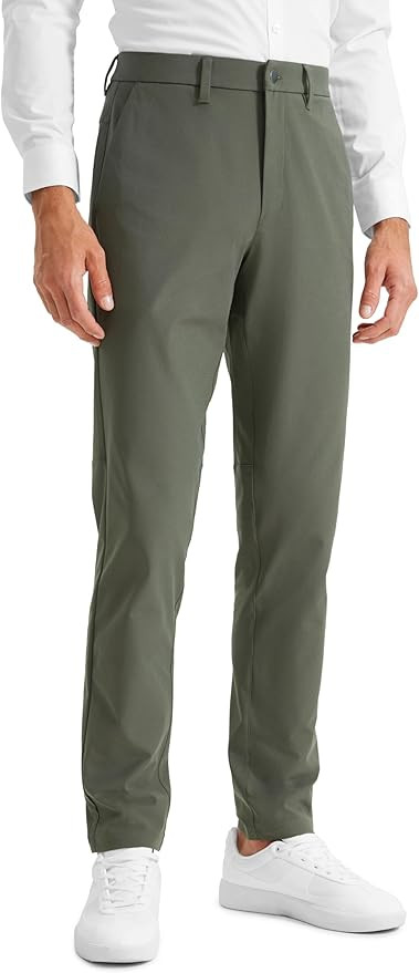 CRZ YOGA Men's All Day Comfy Golf Pants - 28"/30"/32"/34"/36" Quick Dry Lightweight Work Casual T... | Amazon (US)