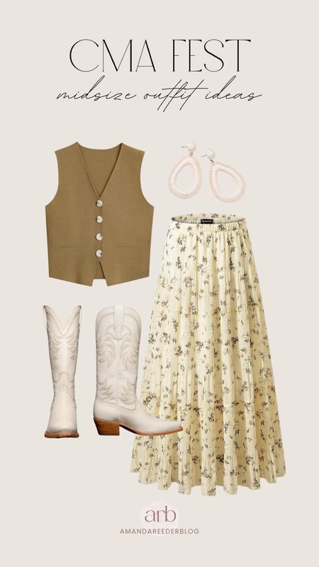 CMA Fest Midsize Outfit Idea 👢🤠

Country concert outfit - Nashville outfit - coastal cowgirl - size 14 - size 16 - curvy style - cowboy boots - western outfit inspo - Amazon fashion - Amazon favorites

#LTKParties #LTKMidsize #LTKPlusSize