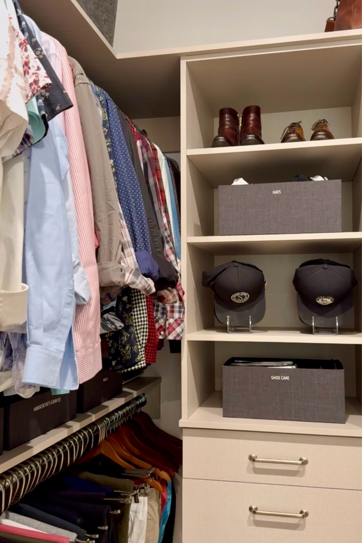 *His * closet organization by Graceful Spaces home organizing ✨