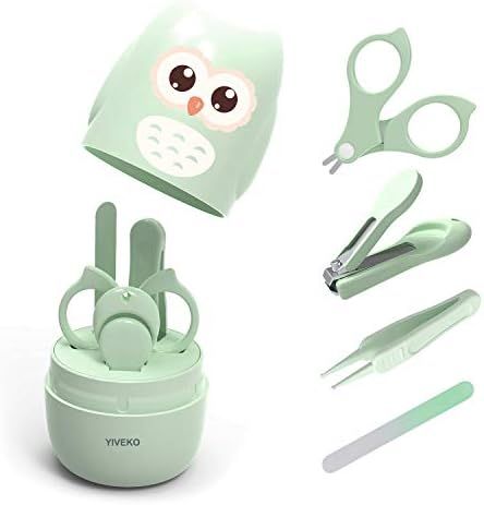 YIVEKO Baby Nail Kit, 4-in-1 Baby Nail Care Set with Cute Case, Baby Nail Clippers, Scissors, Nai... | Amazon (US)