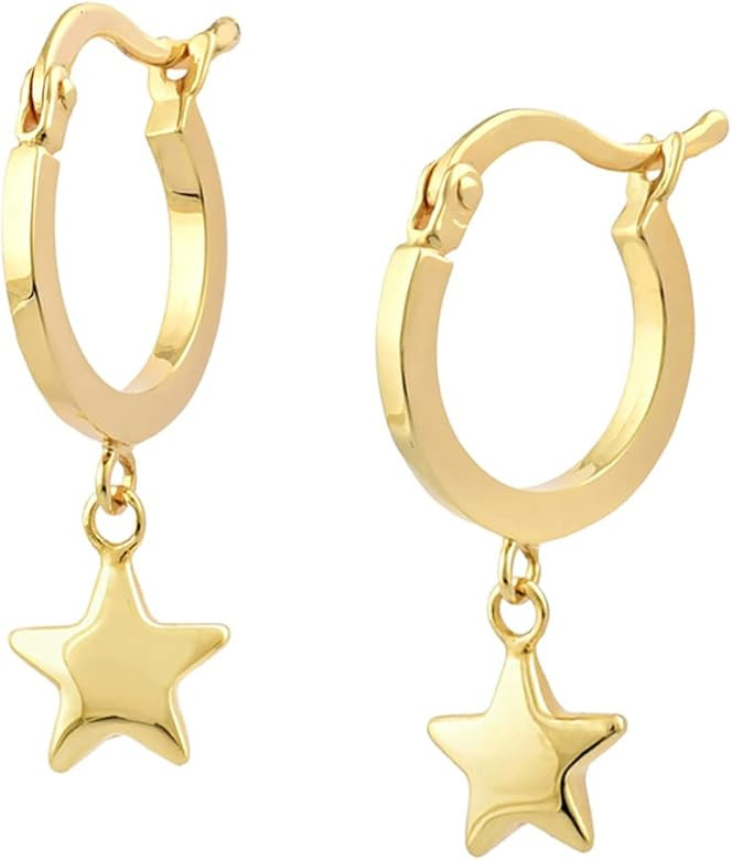 Jewelry Atelier Gold Filled Stud & Dangle Earrings Collection - 14K Solid Yellow Gold Filled Styl... | Amazon (US)