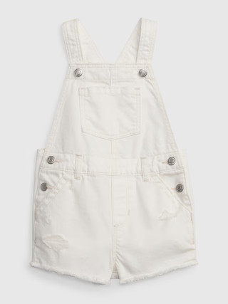 Toddler Denim Shortalls with Washwell | Gap (US)