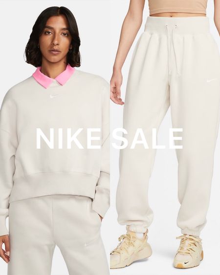 Nike sale! Great women’s jogger set that comes in TONS of colors. True to size in top, size down one size in bottoms. 

#LTKFitness #LTKsalealert #LTKunder100