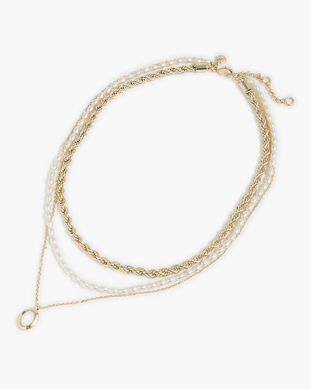 Multi-chain mother-of-pearl layering necklace | J.Crew Factory