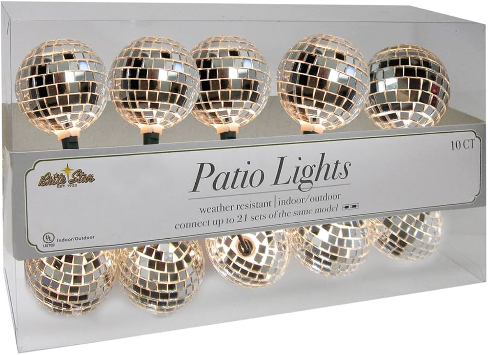 Brite Star 10 Count Disco Ball Light Set | Amazon (US)