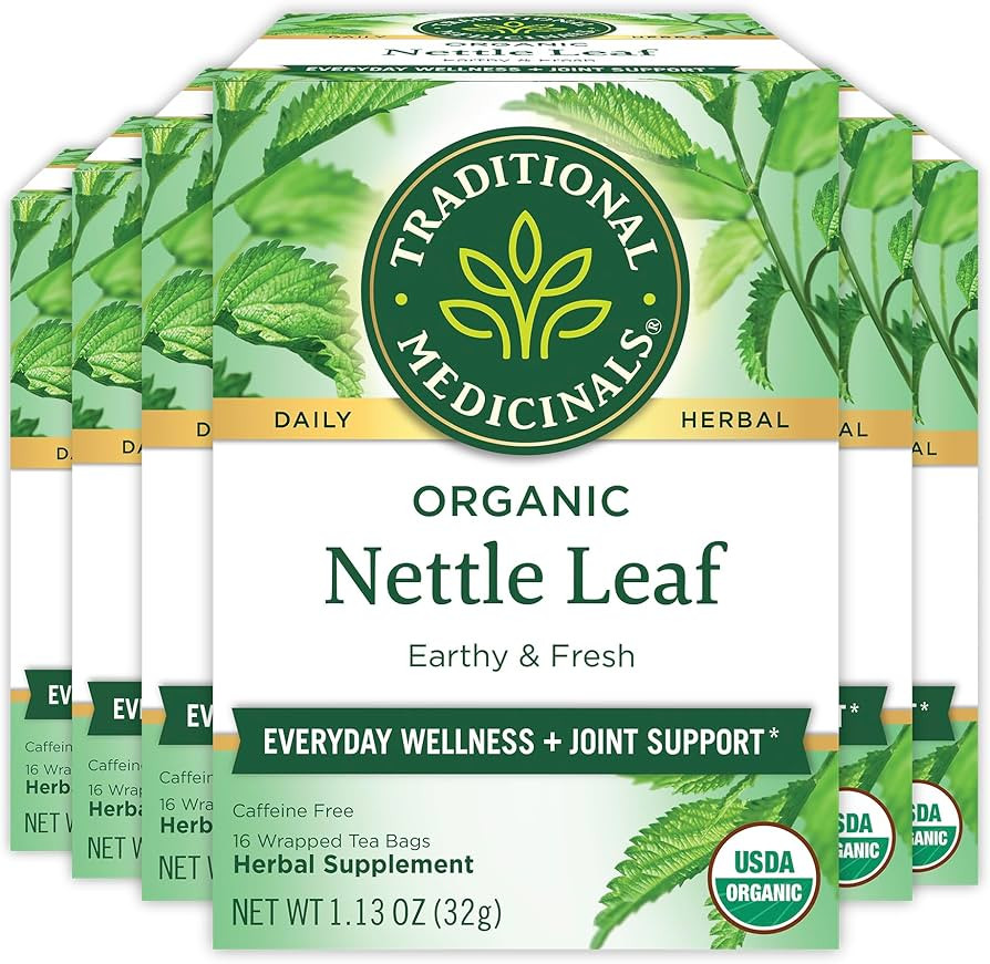 Traditional Medicinals Tea, Organic Nettle Leaf, Supports Joint Health, 96 Tea Bags (6 Pack) | Amazon (US)