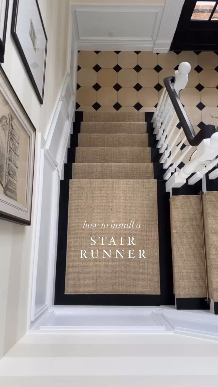 How to install a stair runner- linking my go to swatches that can be ordered in any size! 

#LTKHome