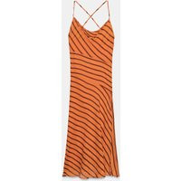Zara - Striped Strappy Midi Dress - Printed - Xs - Woman | Zara US