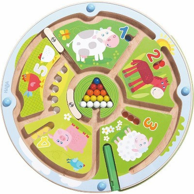HABA Busy Board for Toddlers 2-4 - Number Maze Magnetic Puzzle Game, Toddler Travel Toys for Preschoolers & Fine Motor STEM Toy | Target