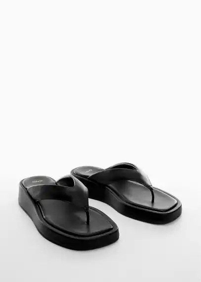 MANGO - Platform strap sandals black - 39 - Woman | Mango (US/MX/AU)