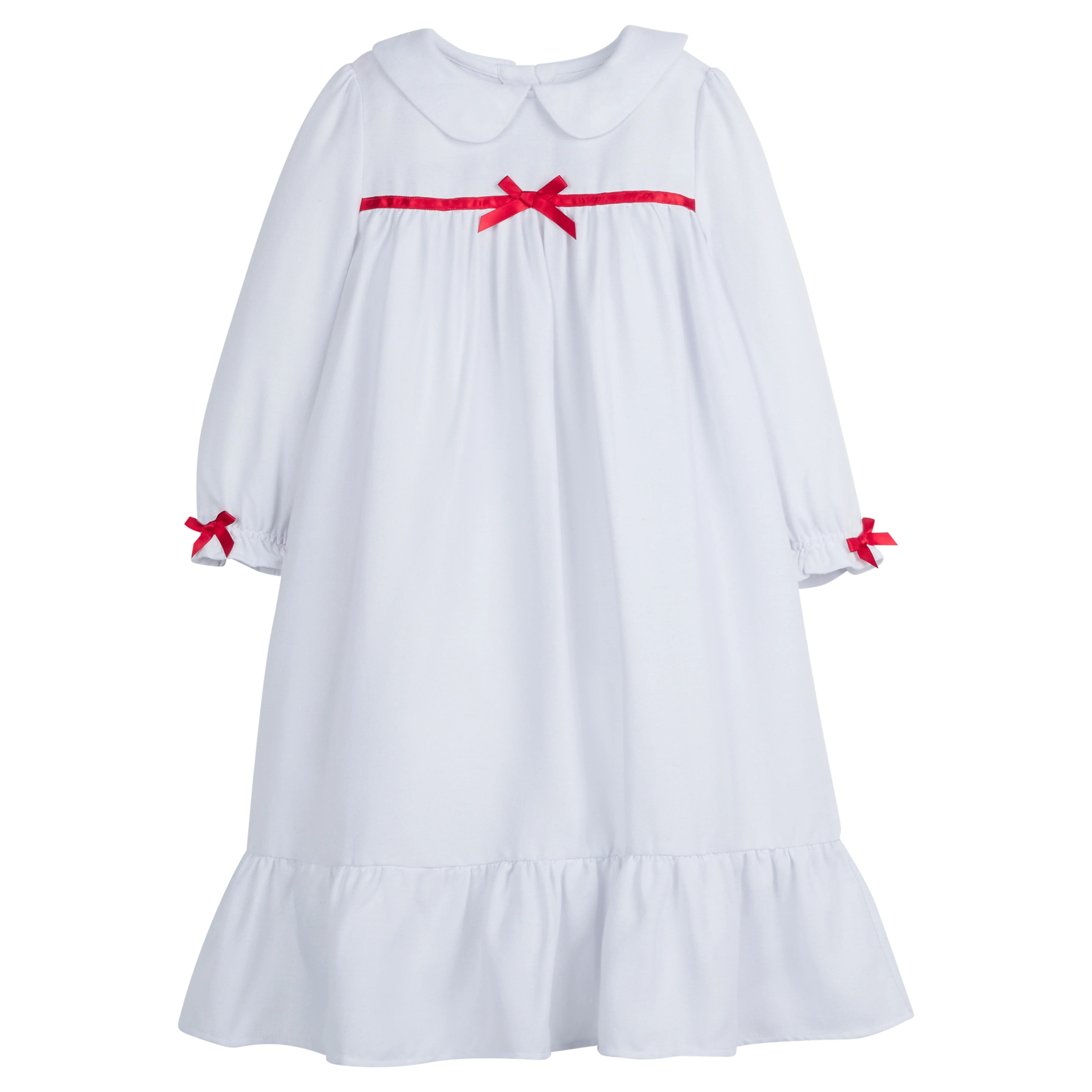 Little Girls Classic Bow Nightgown - Children's PJs | Little English