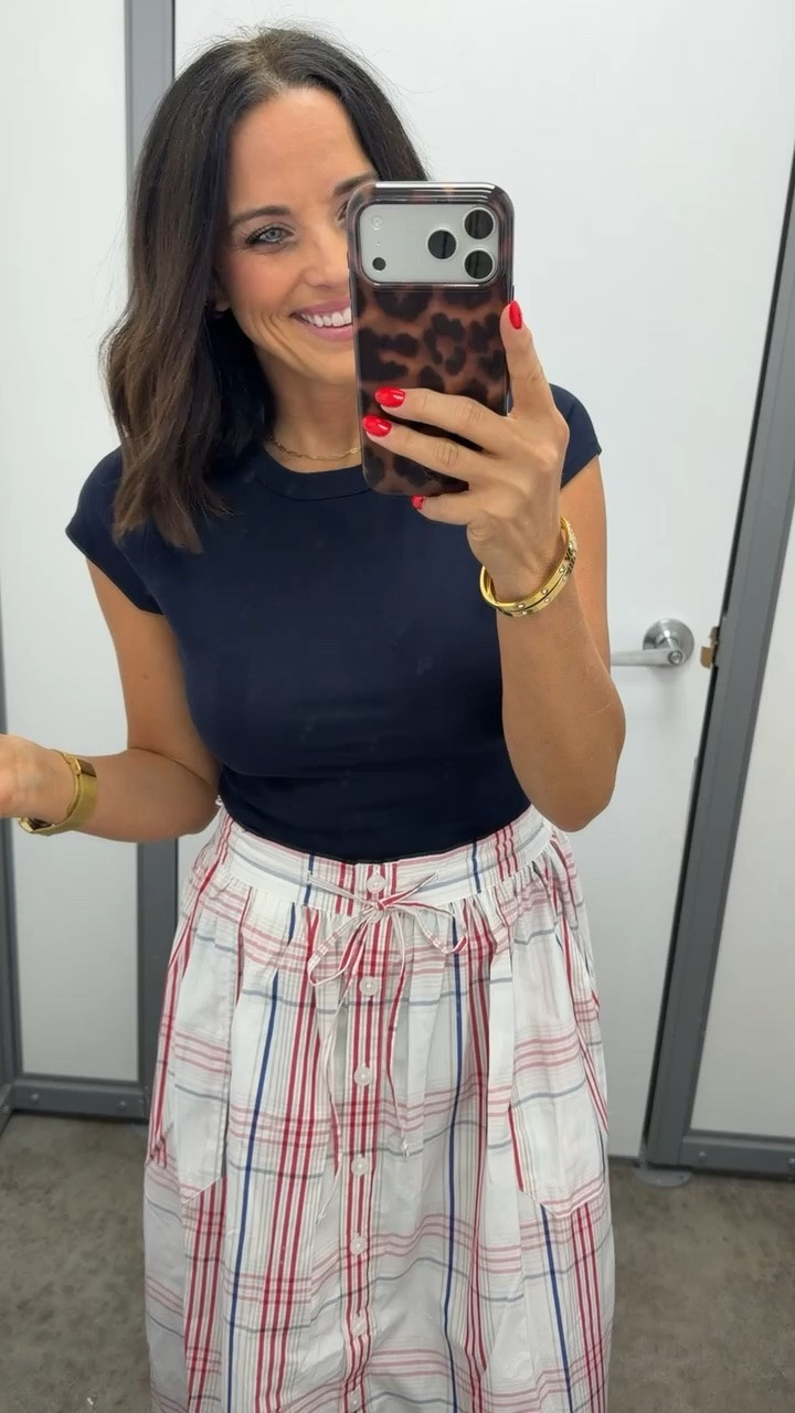 Okay but this skirt immediately caught my eye 🇺🇸❤️🤍💙

Paired with a simple navy top and it looks so chic for summer, Fourth of July, lake days, or even a casual dinner out. The fit is flattering, it has pockets, and it looks much more expensive than the Walmart price tag.

Wearing XS. ✨

#walmartfashion #walmartfinds #fourthofjulystyle #summerstyle #affordablefashion #walmartstyle #patrioticstyle #summeroutfit #outfitinspo #budgetfashion #everydaystyle #fashionfinds #ltkstyle #ltkwalmart #summerlooks