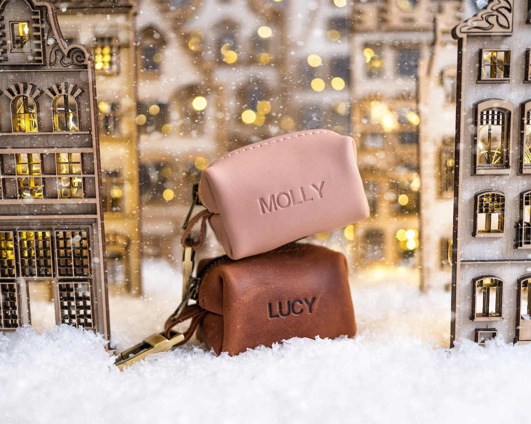 Dog poop bag holder, Dog waste bag holder, Leather Dog poop bag dispenser, Dog waste bag dispenser, | Etsy (US)