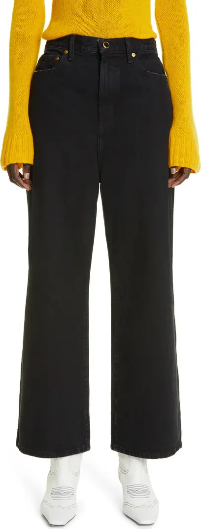 Jordan High Waist Ankle Wide Leg Jeans | Nordstrom